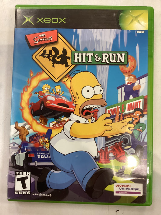 The Simpsons Hit and Run -XBX- Used