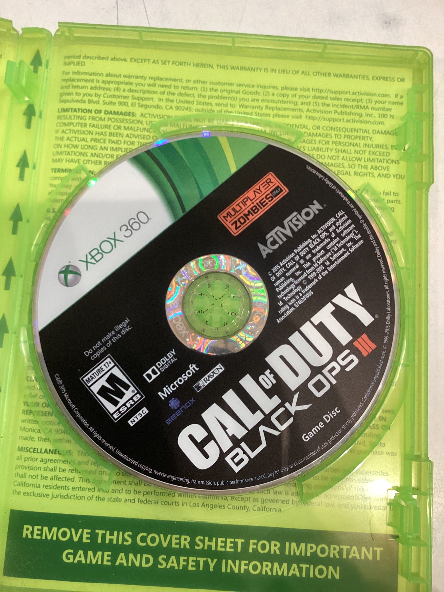 Call of Duty Black Ops 3 -XB360- Used