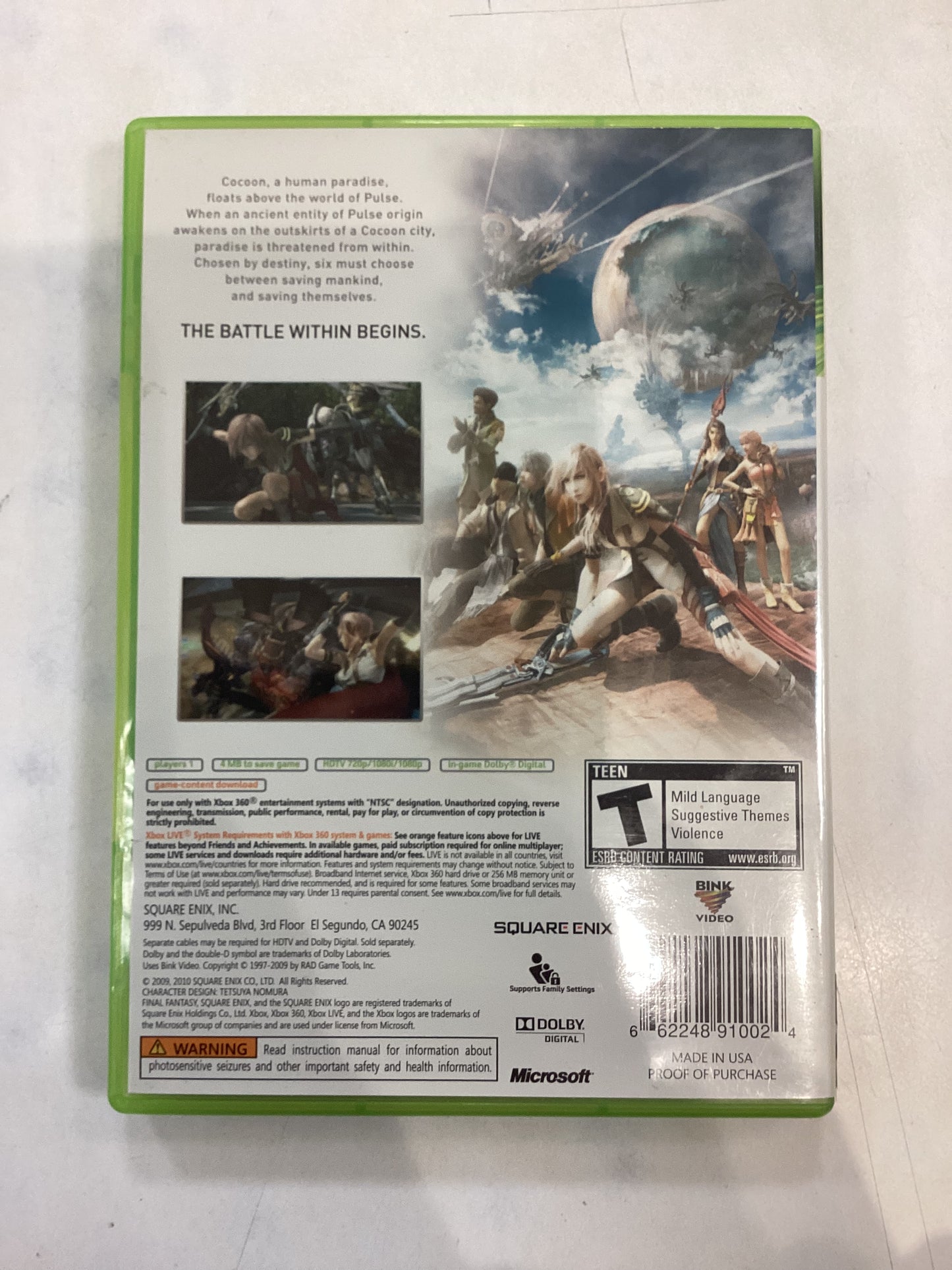 Final Fantasy XIII -XB360- Used