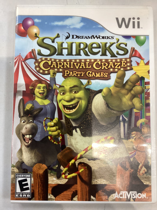 Shrek’s Carnival Craze Party Games -Wii- Used