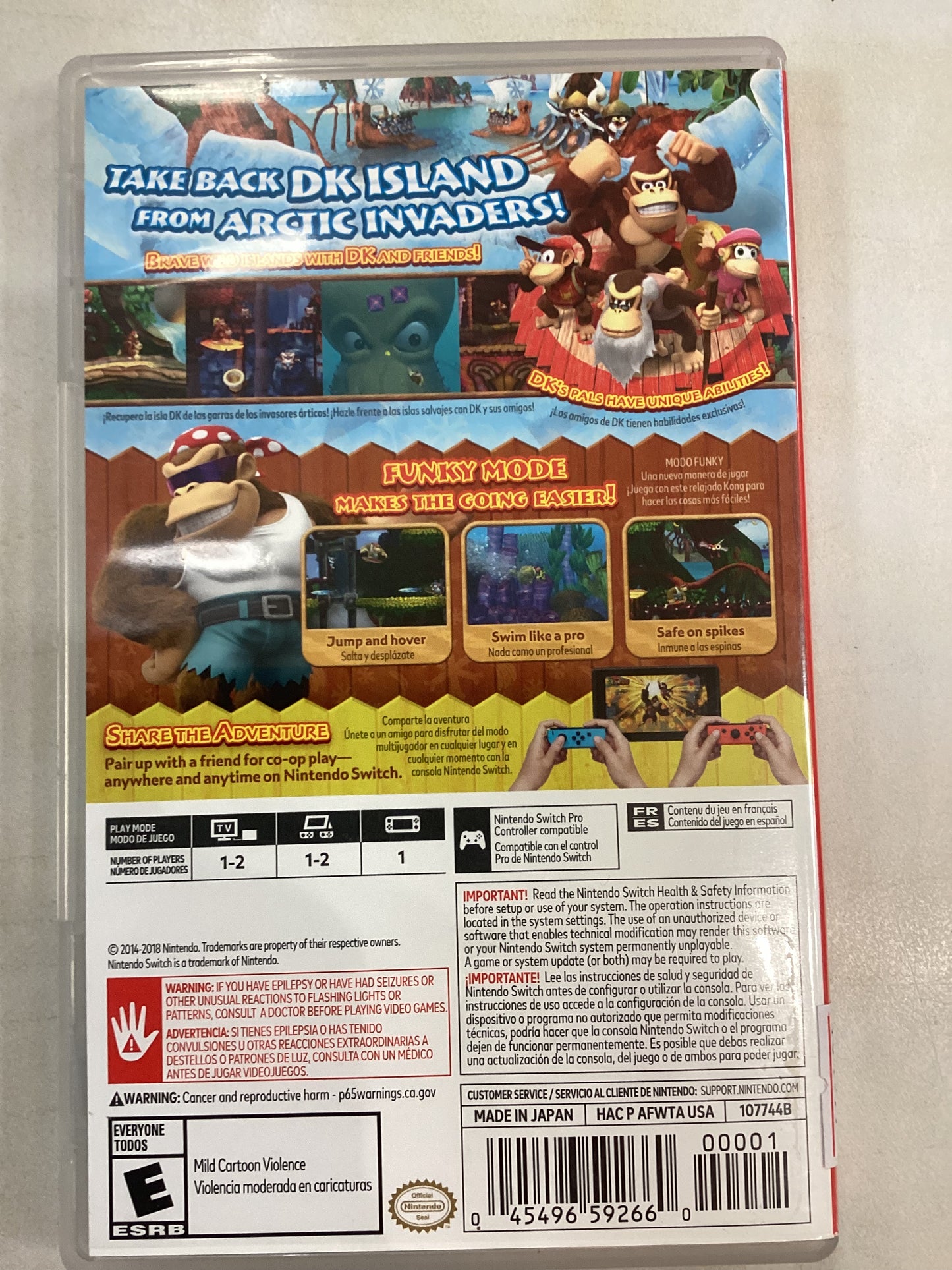 Donkey Kong Country Tropical Freeze - Switch - Used