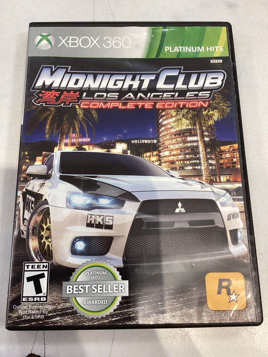 Midnight Club Los Angeles (Complete Edition) -XB360- Used