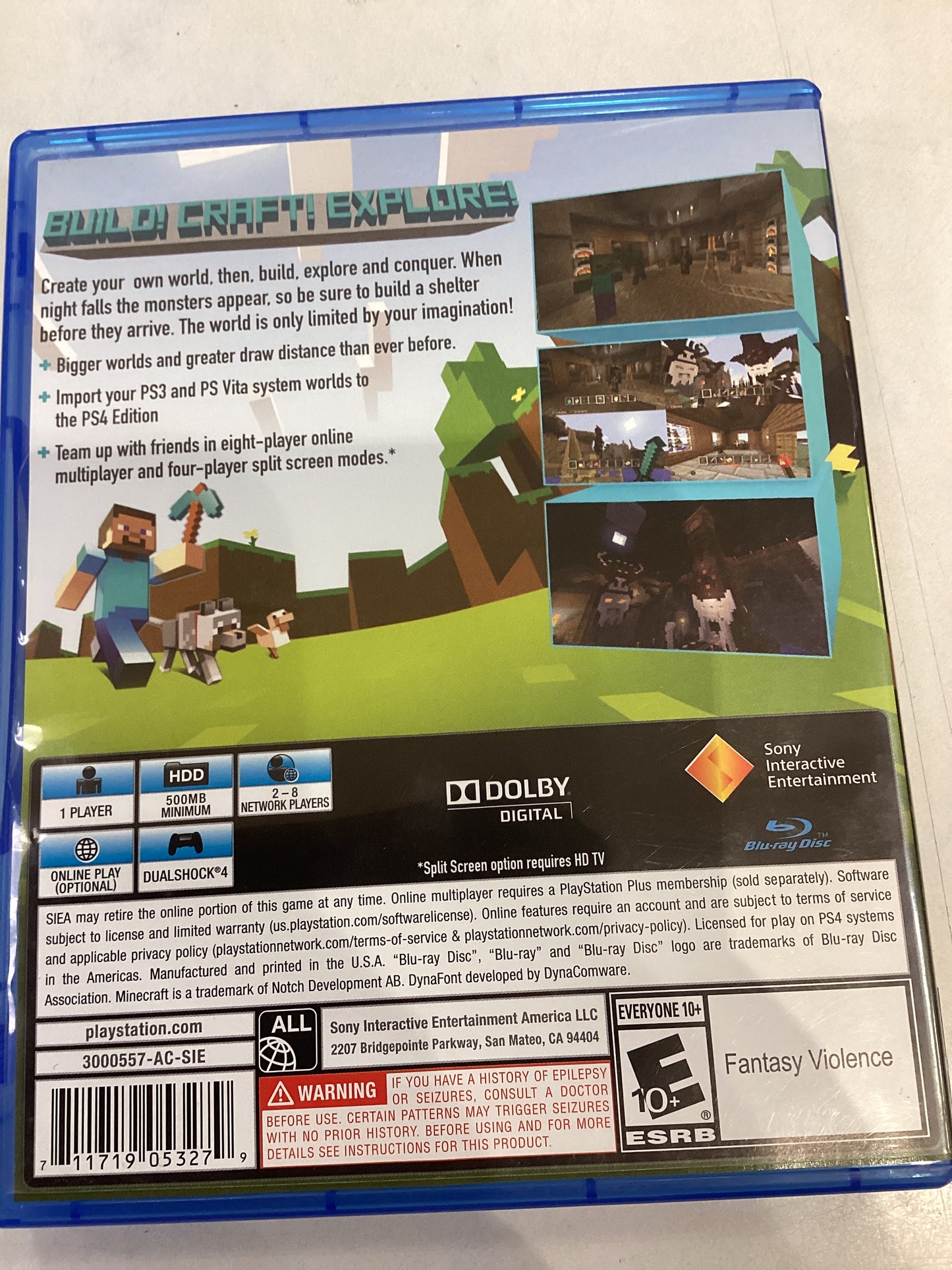Minecraft PS4 Edition -PS4- Used