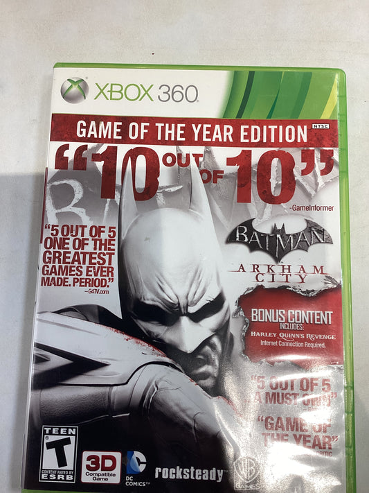 Batman Arkham City (Game of The Year) -XB360- Used