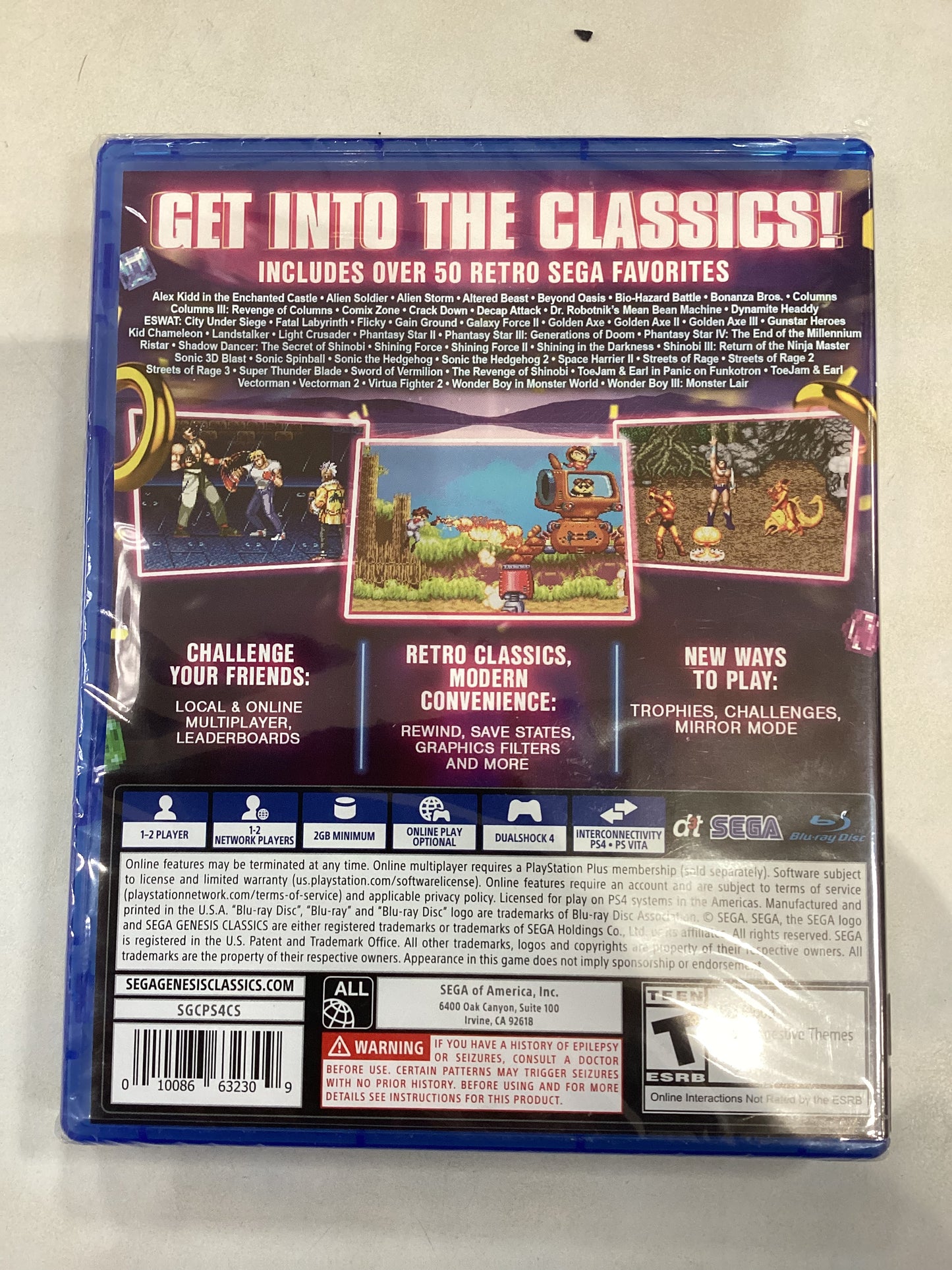 Sega Genesis Classics -PS4- New