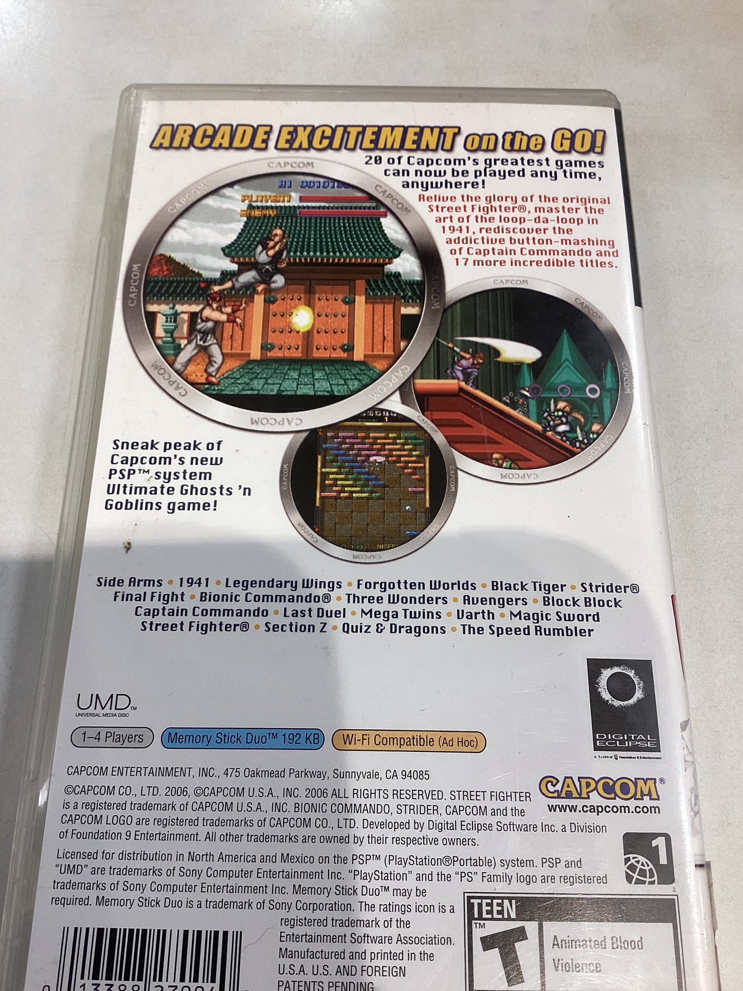 Capcom Classic Collections Remixed -PSP- Used