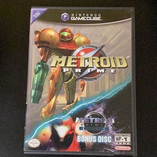 Metroid Prime + Echoes Bonus Disk - GameCube - Used