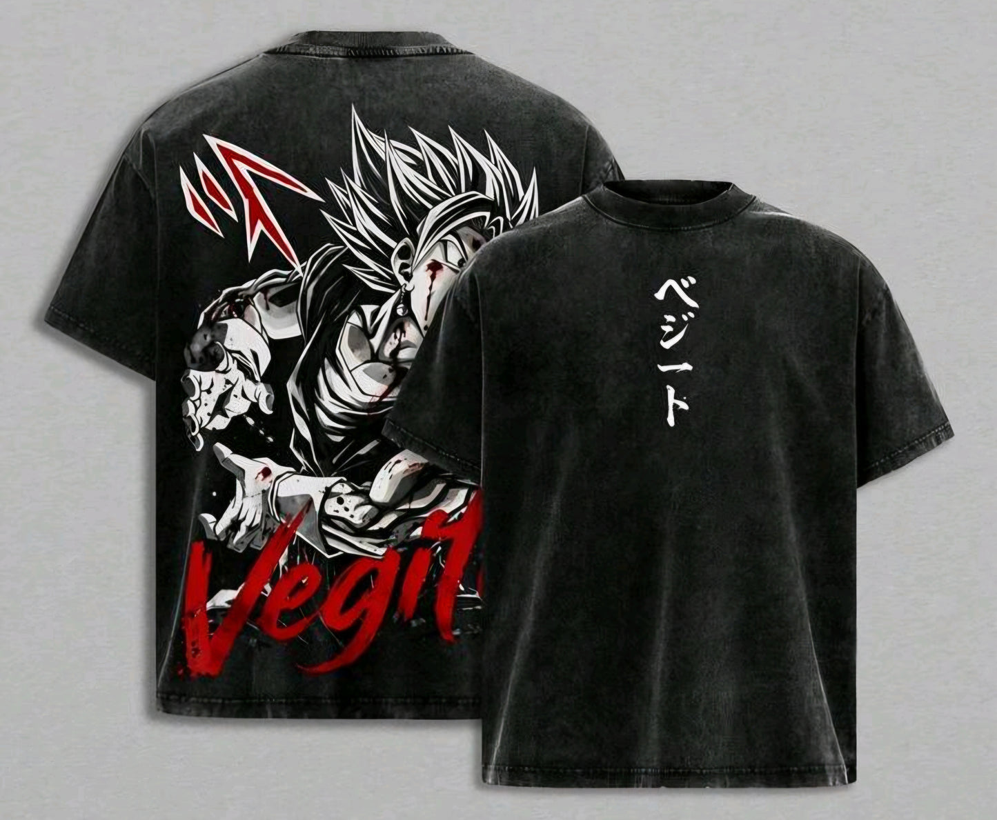 DBZ Vegito Tshirt - Black - Clothing
