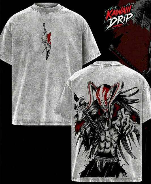 Bleach Ichigo Hollow Form Tshirt - Gray - Clothing
