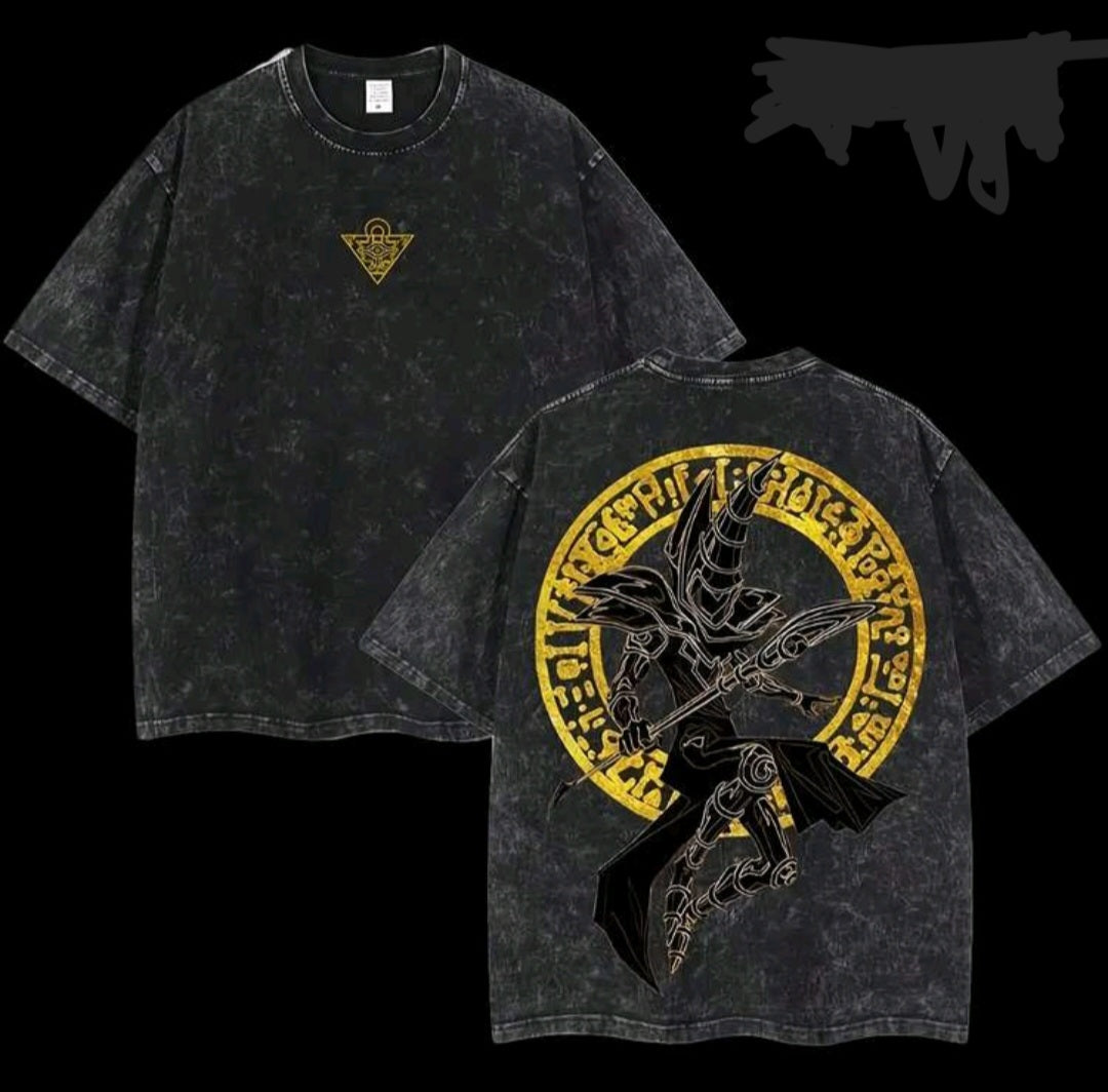 YuGiOh Dark Magician Tshirt - Black - Clothing