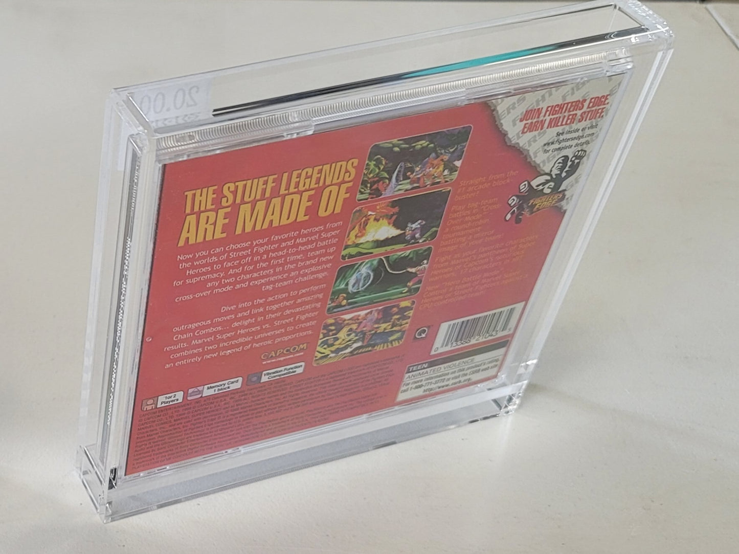 PS1 Single Disc Acrylic Case