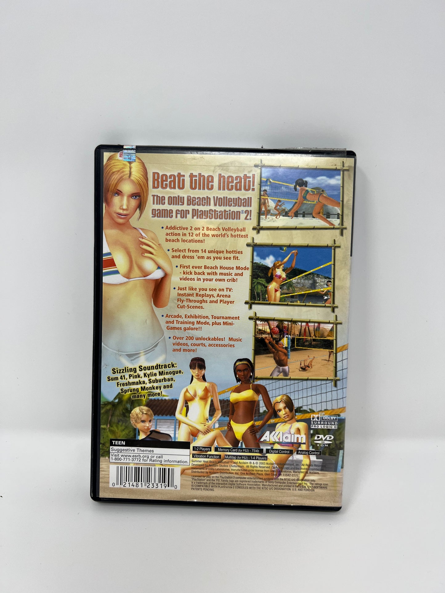 Beach Volleyball Summer Heat - PS2 Game - Used