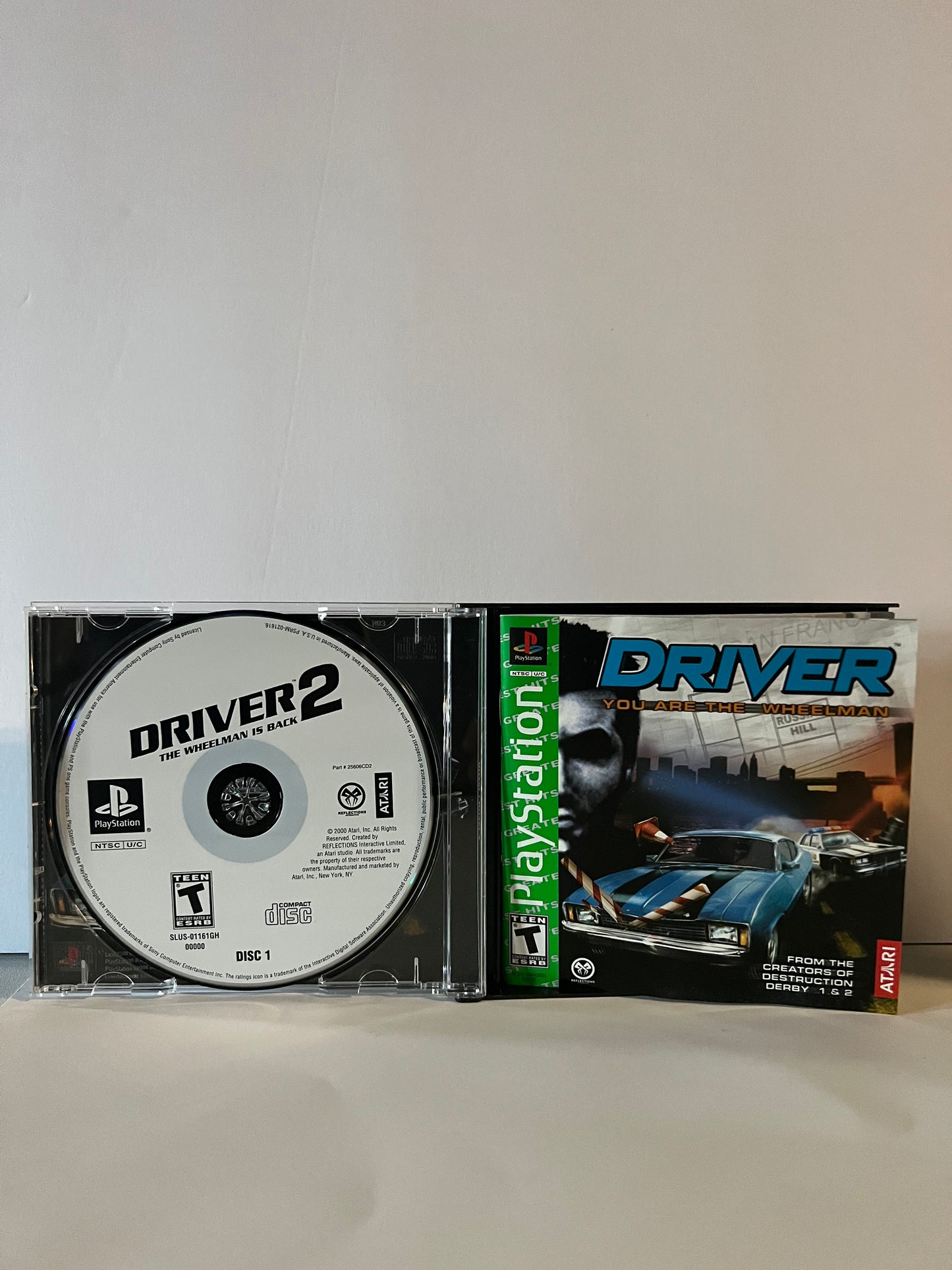 Driver 1 & 2 Twin Pack - PS1 Game - Used