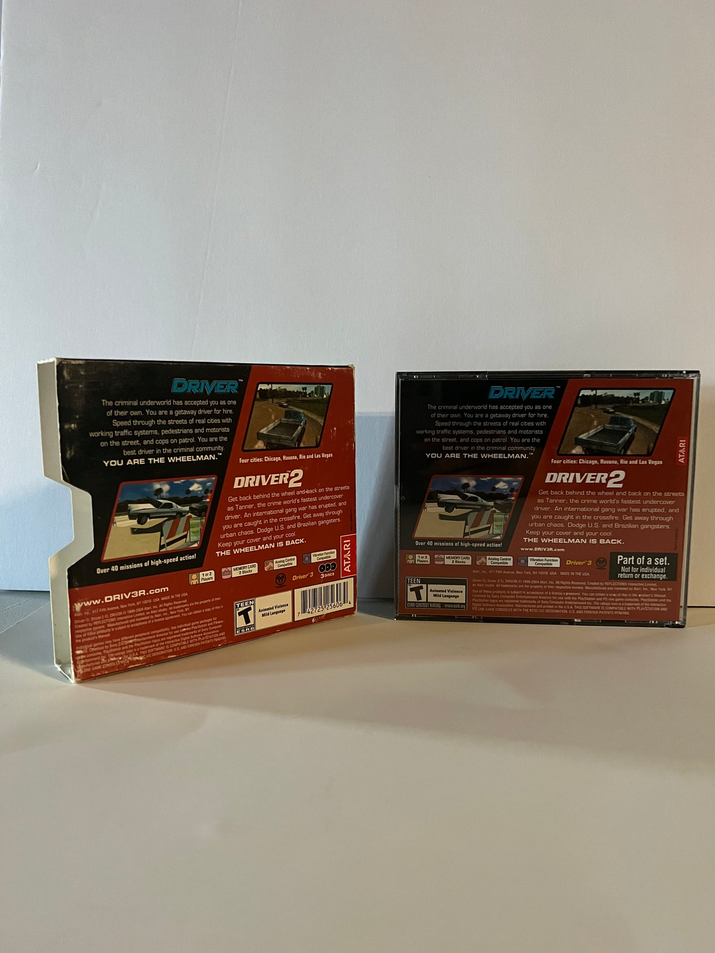 Driver 1 & 2 Twin Pack - PS1 Game - Used