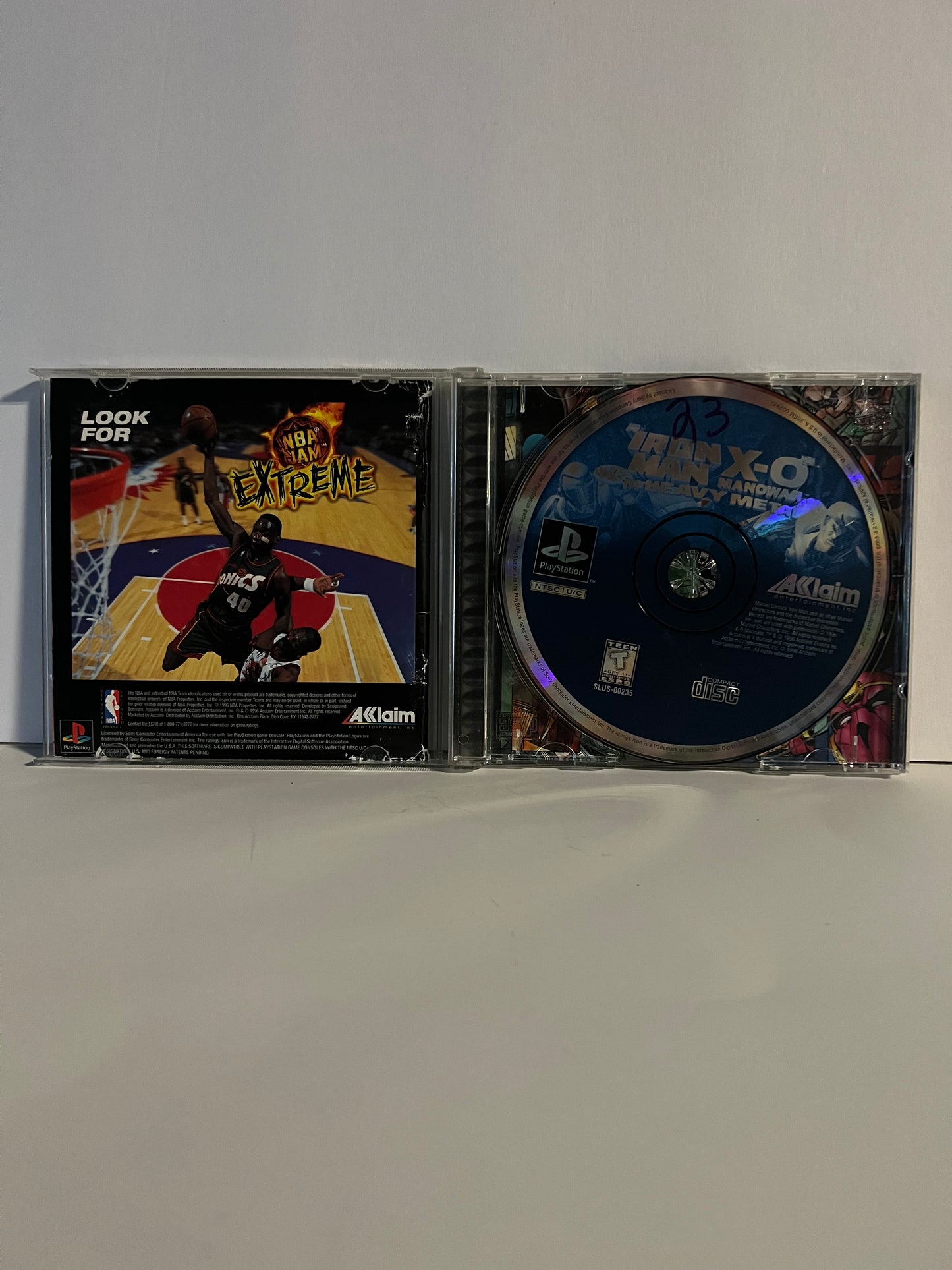 Iron Man X-O Manowar In Heavy Metal - PS1 - Used