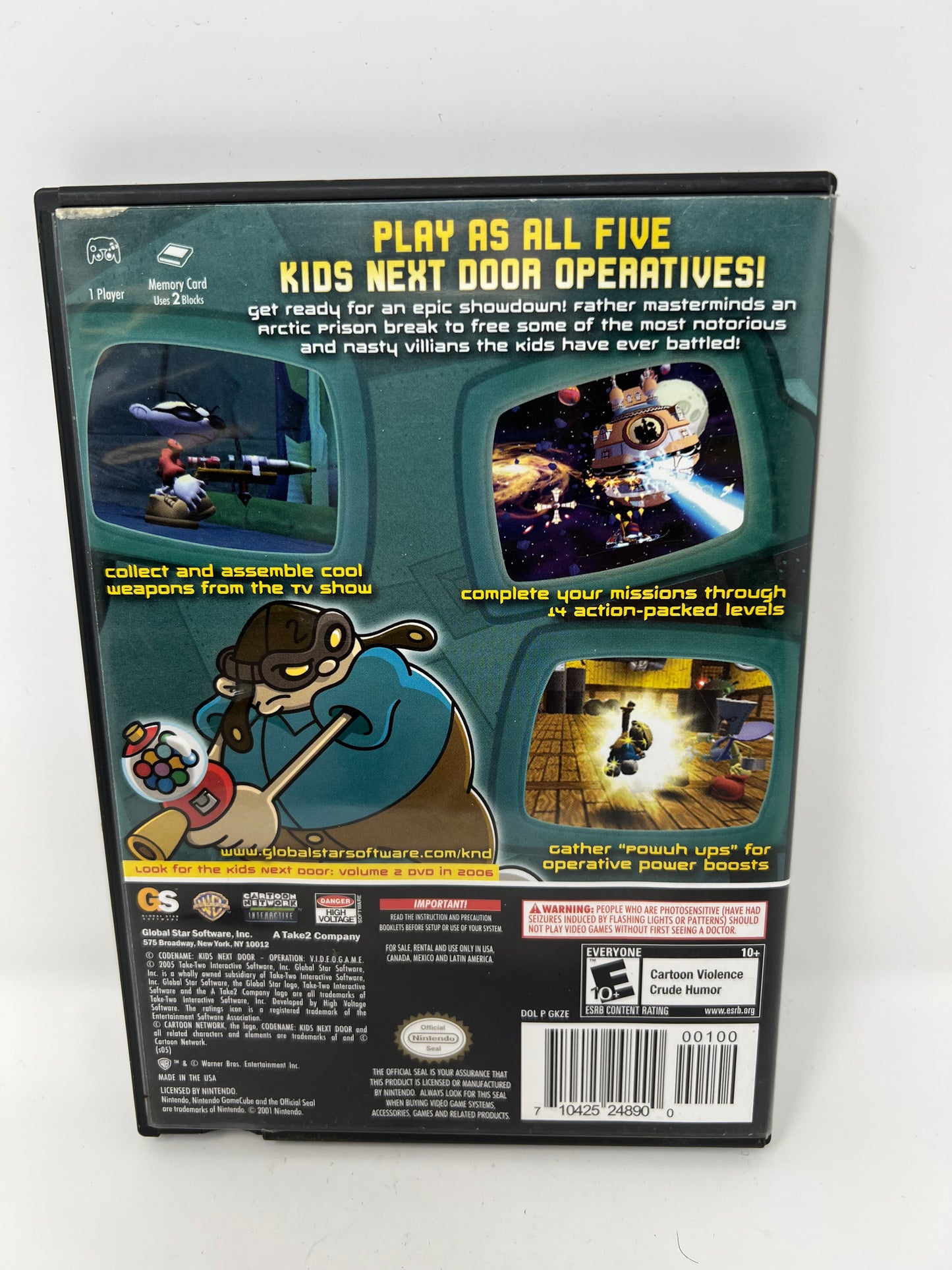 KND Codename Kids Next Door Operation - Gamecube - Used