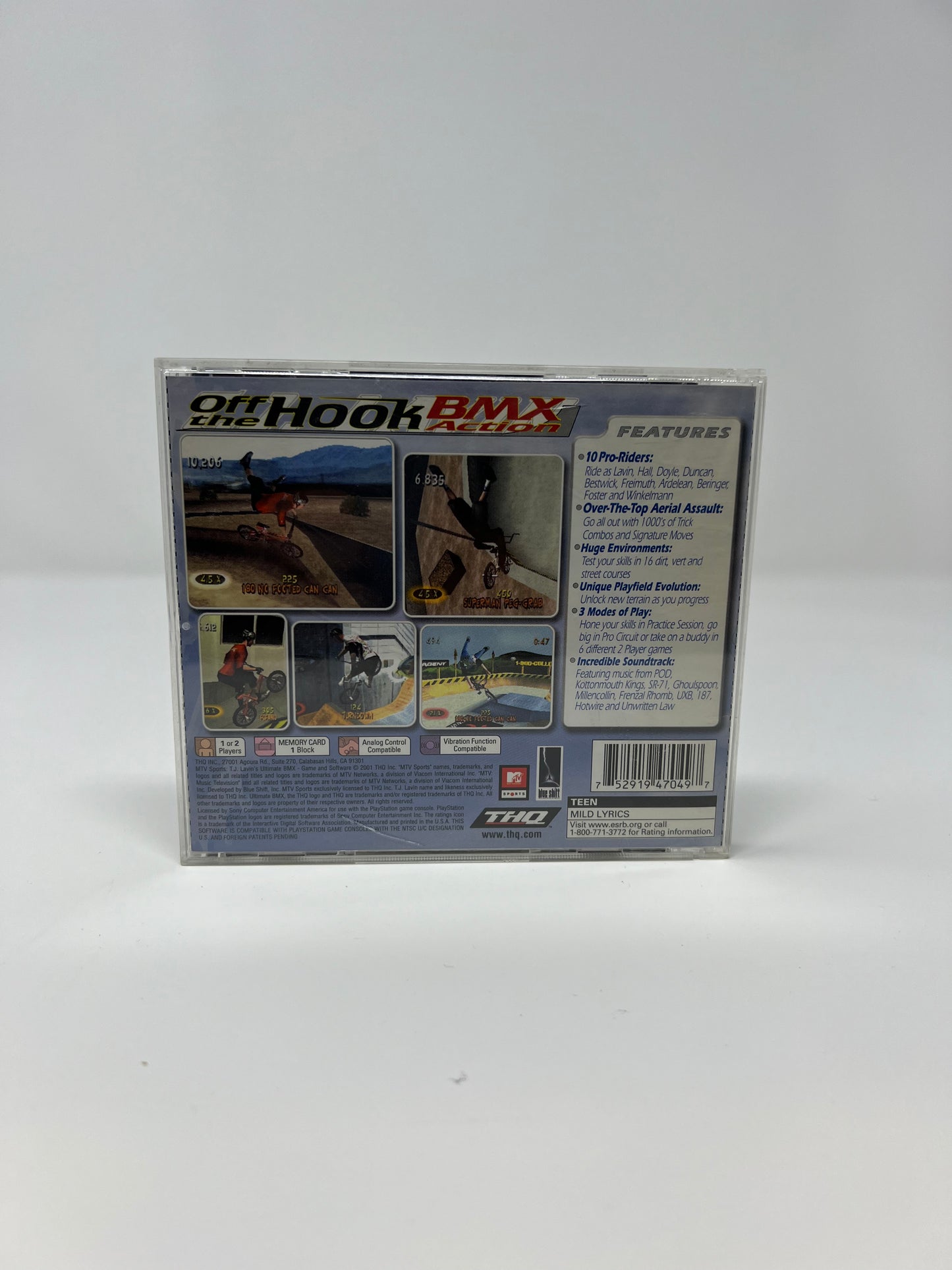 MTV Sports: T.J. Lavin's Ultimate BMX - PS1 Game - Used