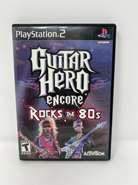 Guitar Hero Encore Rocks the 80s - PS2 Game - Used