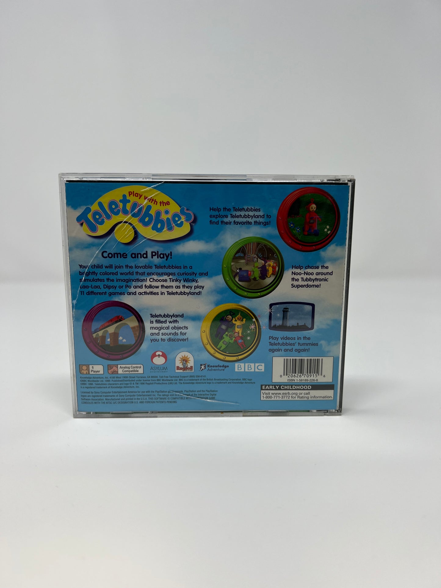 Play with the Teletubbies - PS1 Game - Used