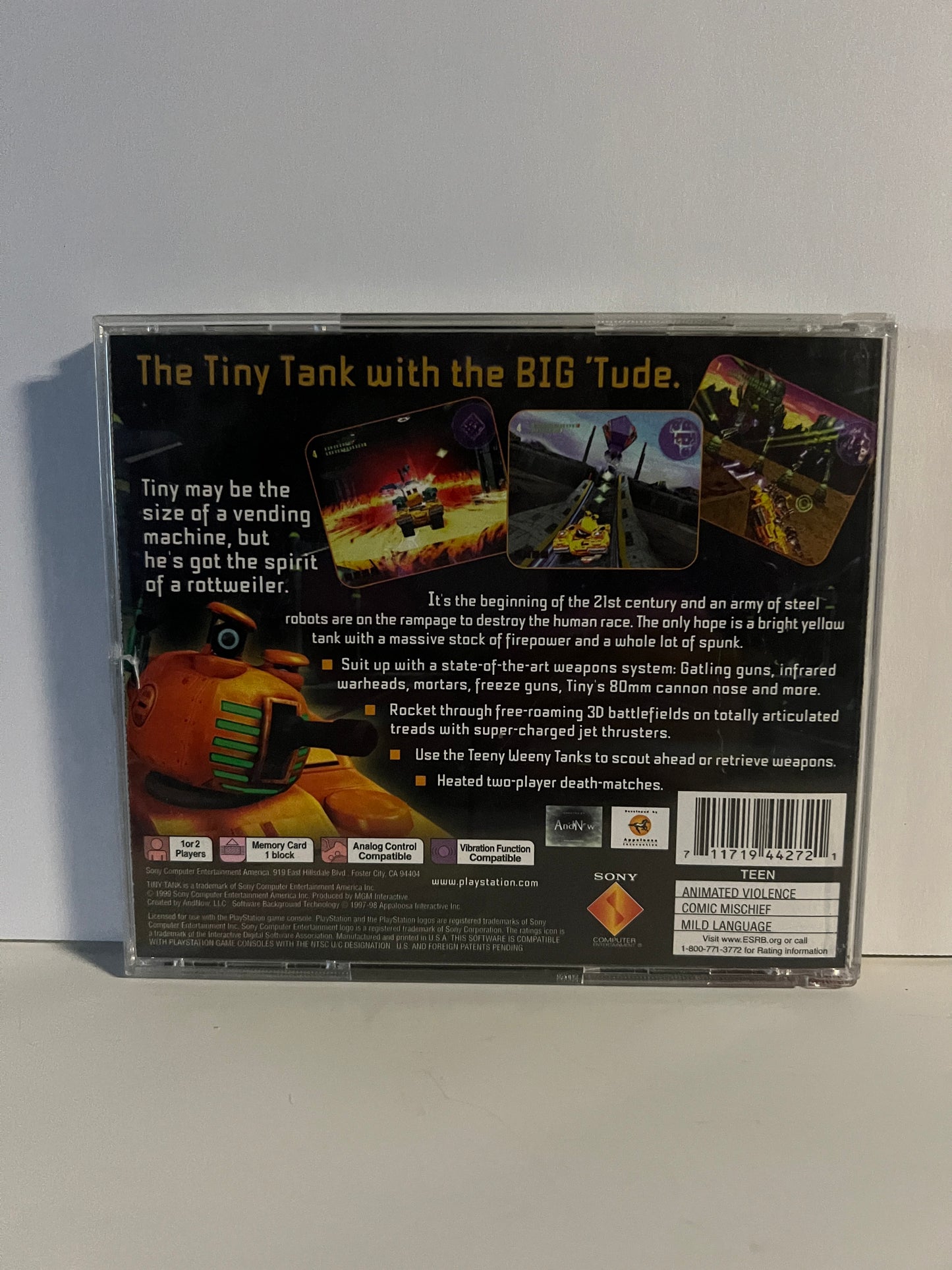 Tiny Tank - PS1 Game - Used
