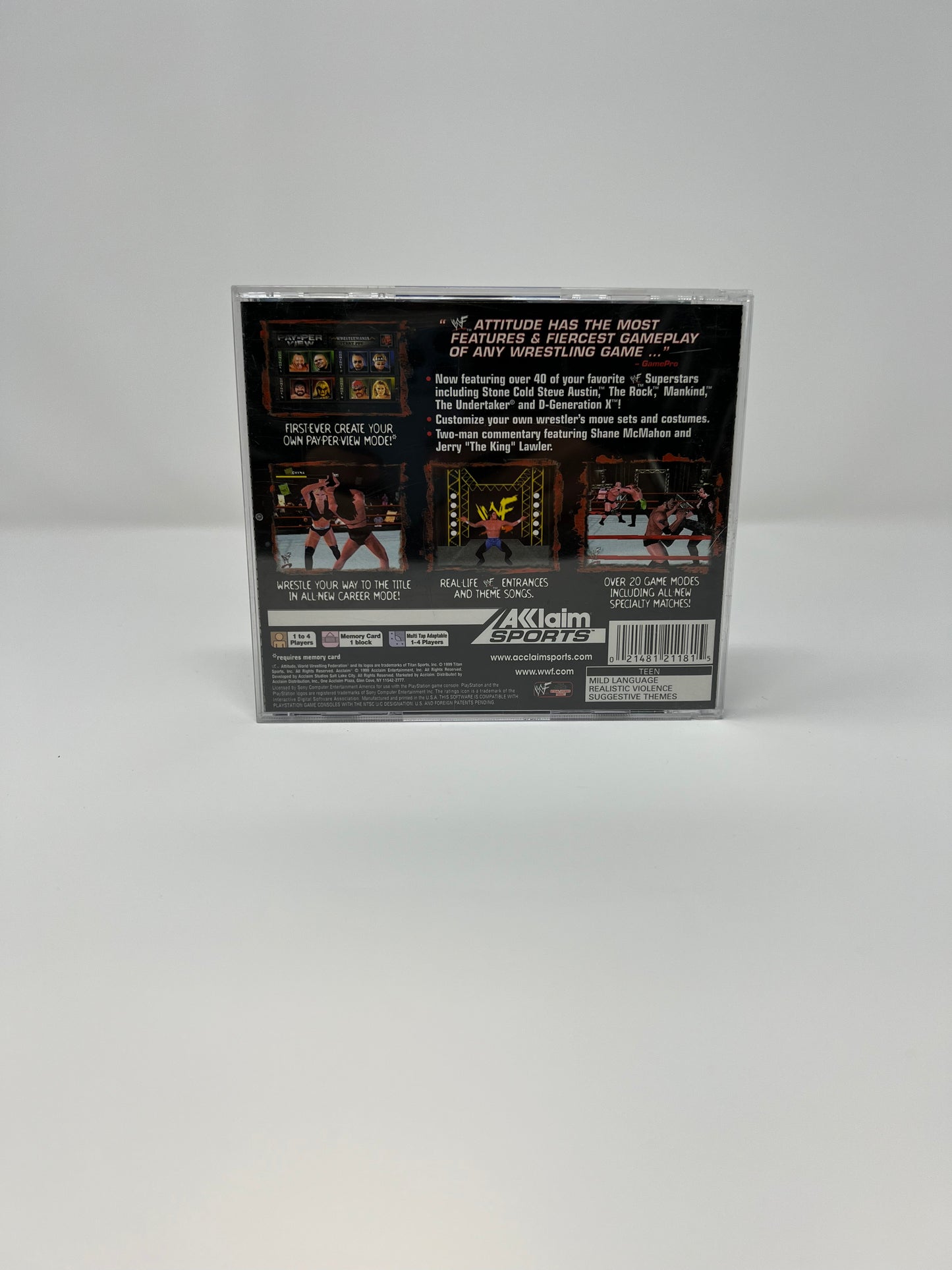 WWF Attitude - PS1 Game - Used