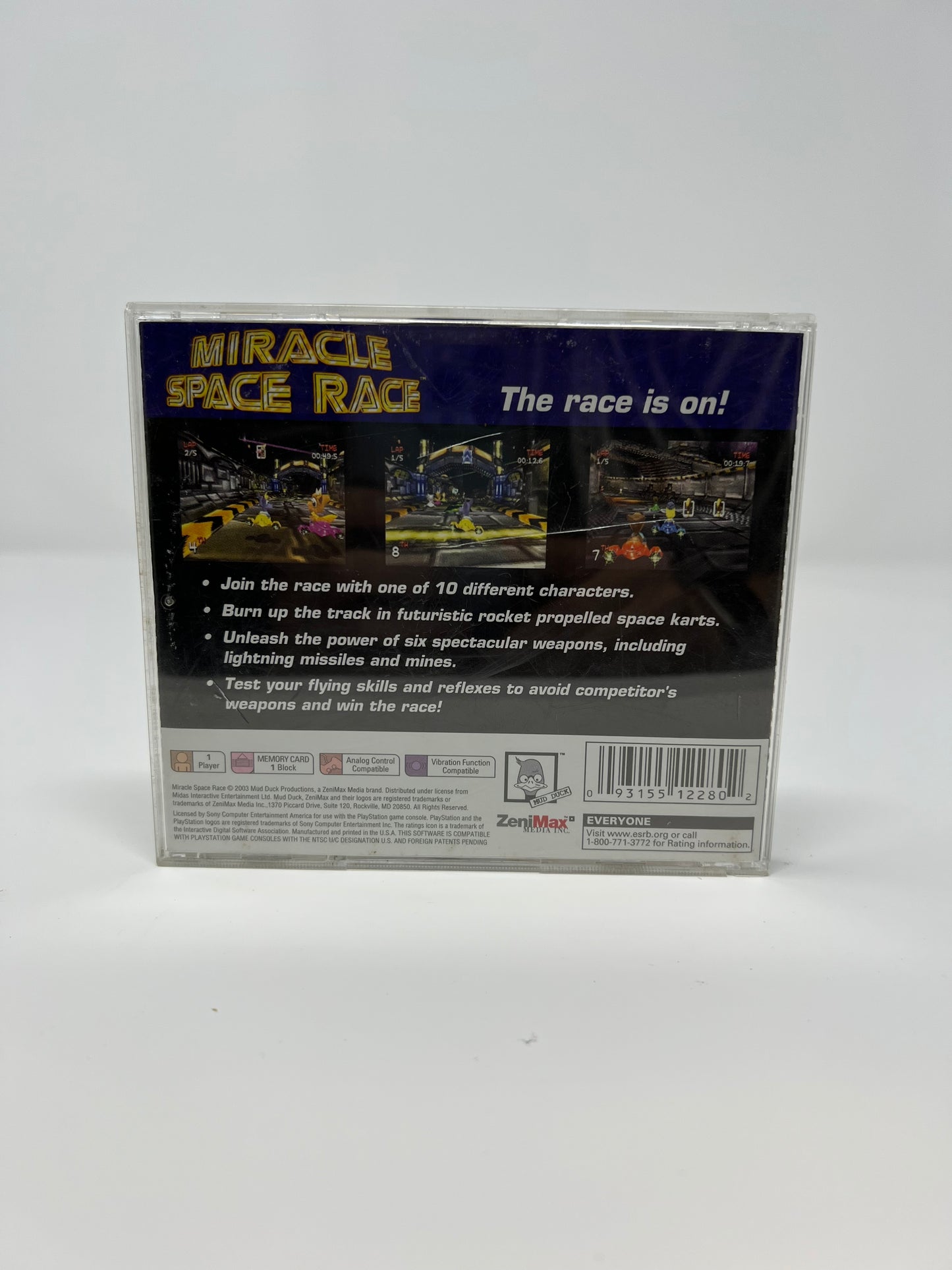 Miracle Space Race - PS1 Game - Used