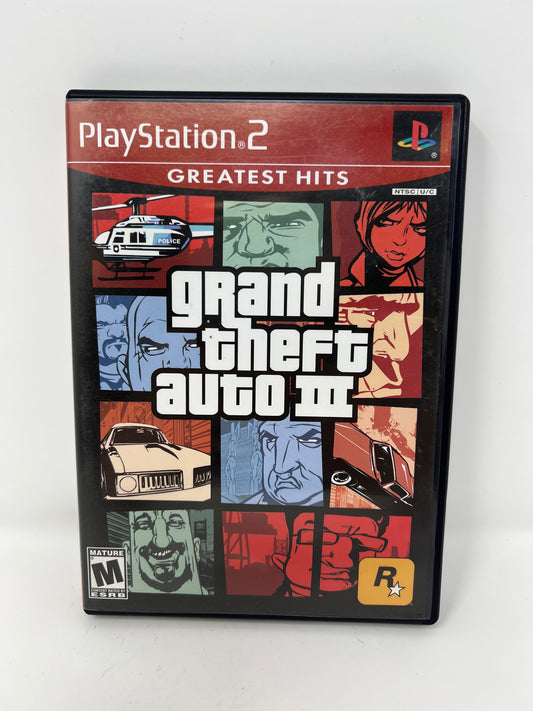 Grand Theft Auto 3 Black Label - PS2 Game - Used