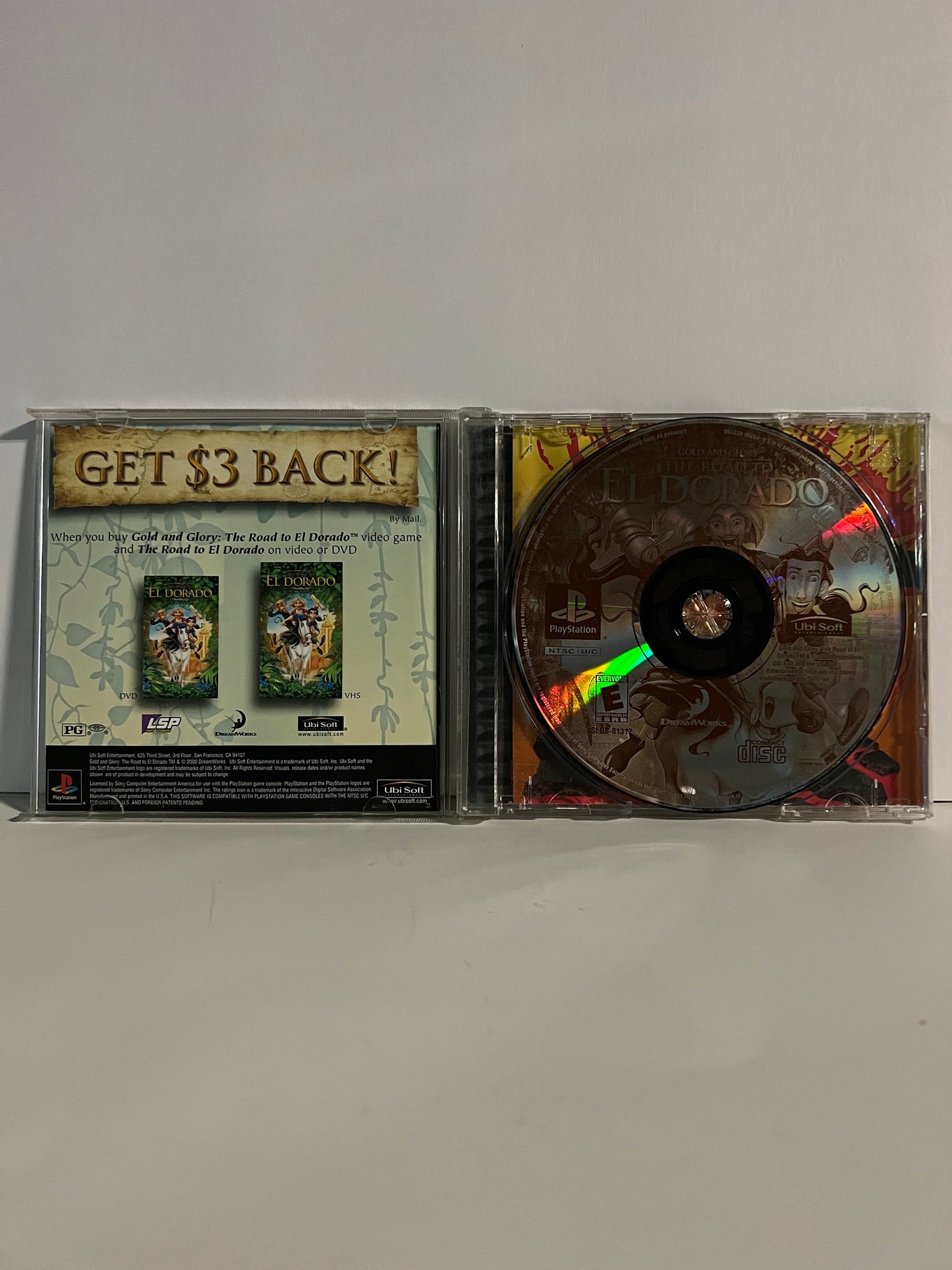 Gold and Glory, The Road to El Dorado - PS1 Game - Used