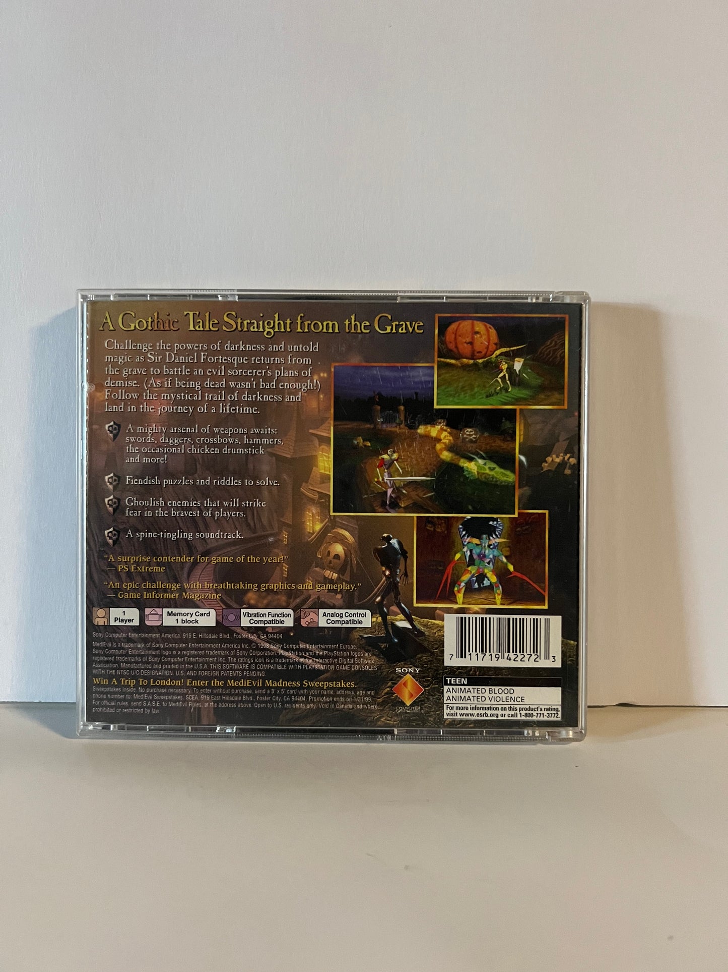 Medievil - PS1 Game - Used