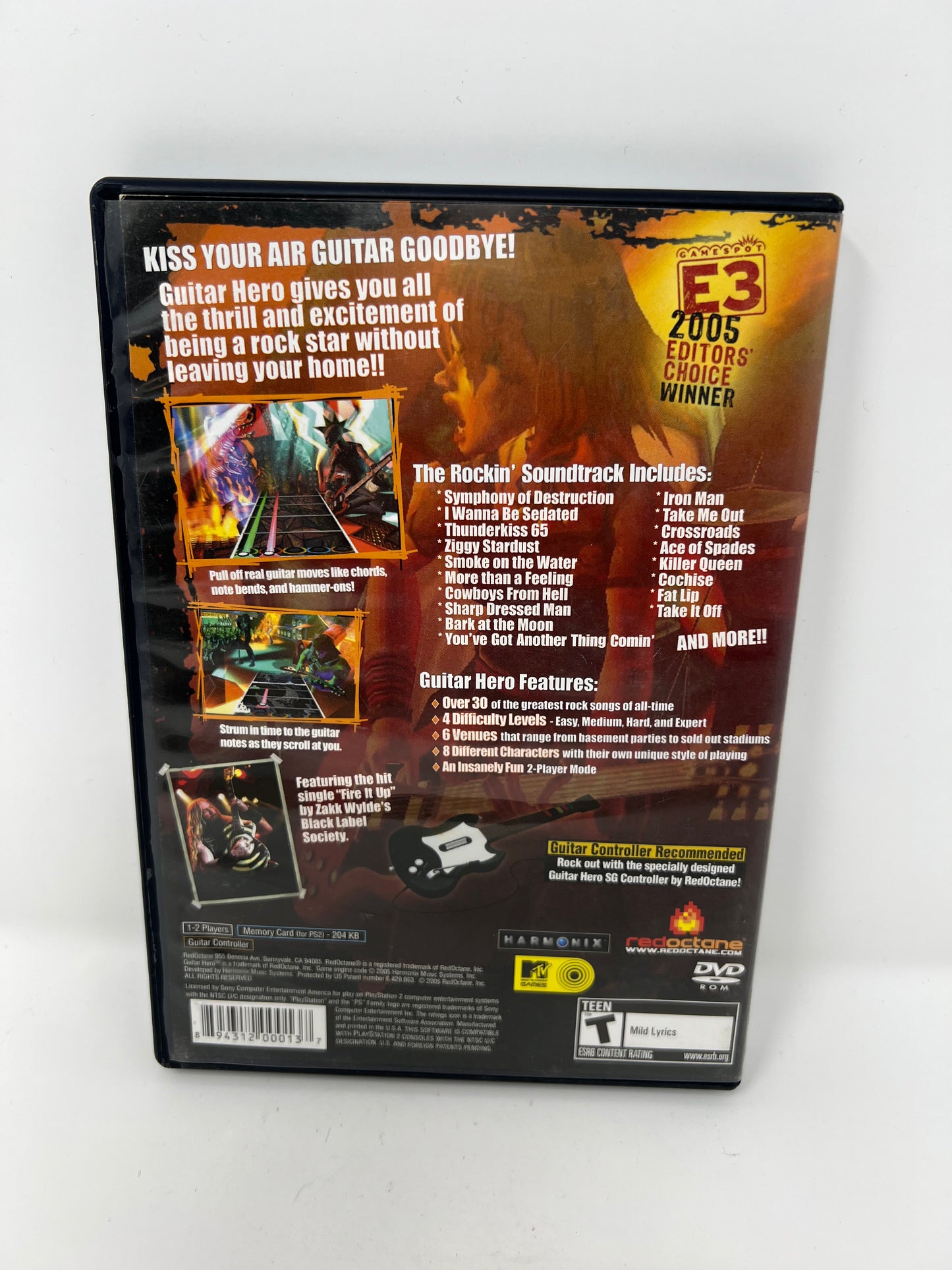 Guitar Hero - PS2 Game - Used