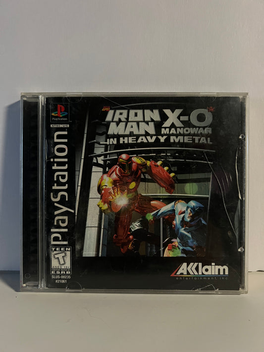 Iron Man X-O Manowar In Heavy Metal - PS1 - Used