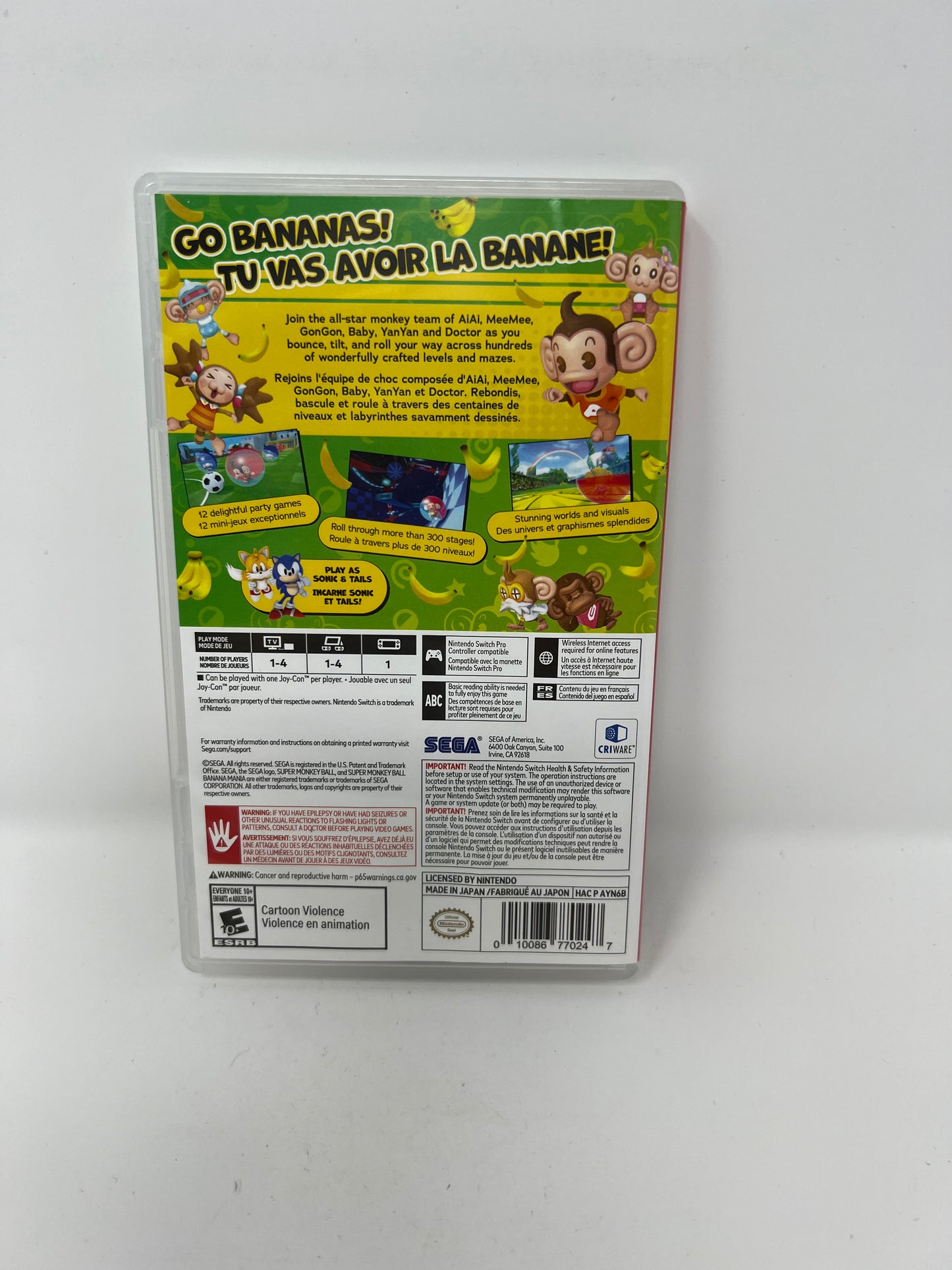 Super Monkey Ball Banana Mania - Switch - Used