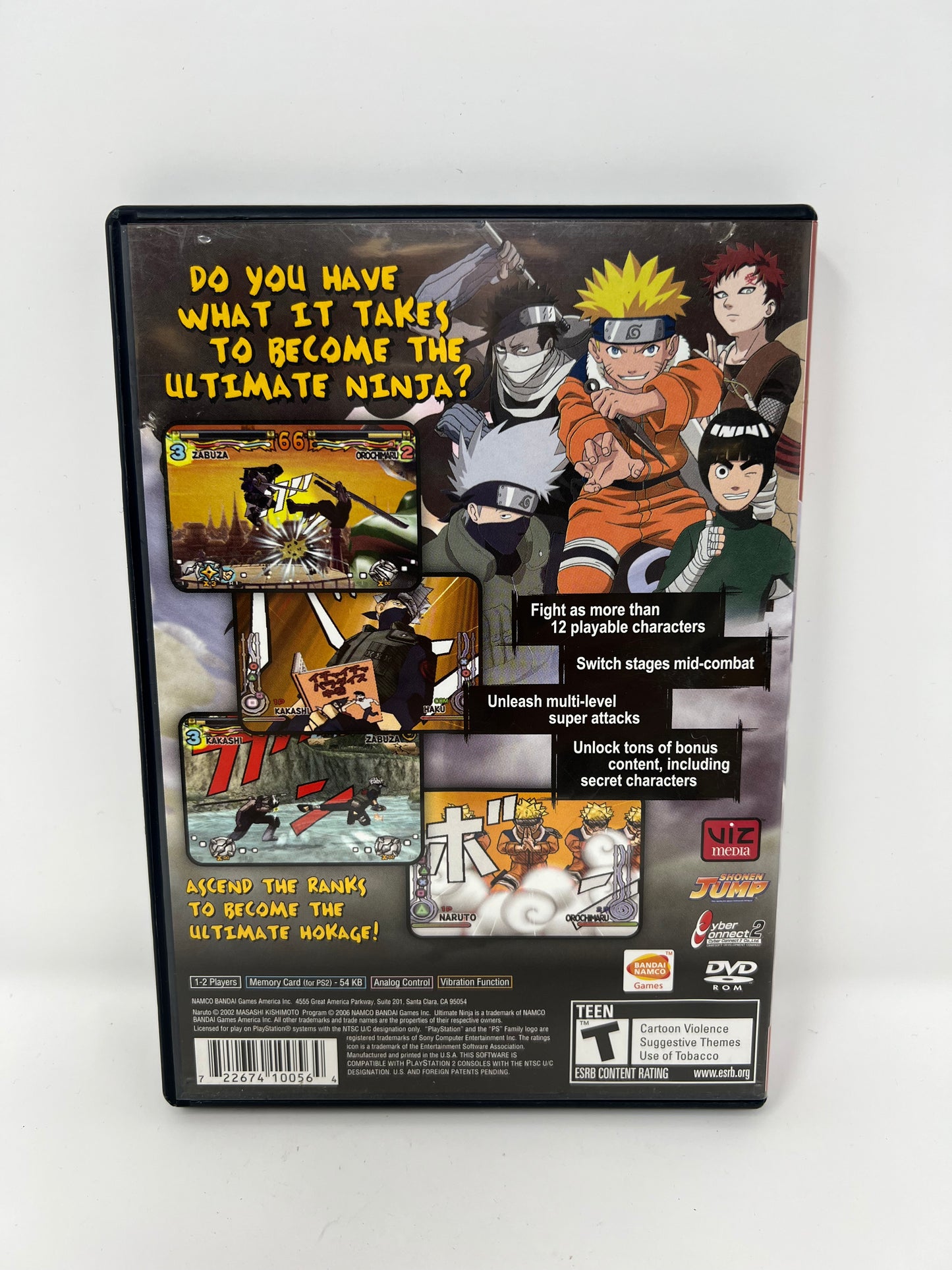 Shonen Jump Naruto Ultimate Ninja - PS2 Game - Used