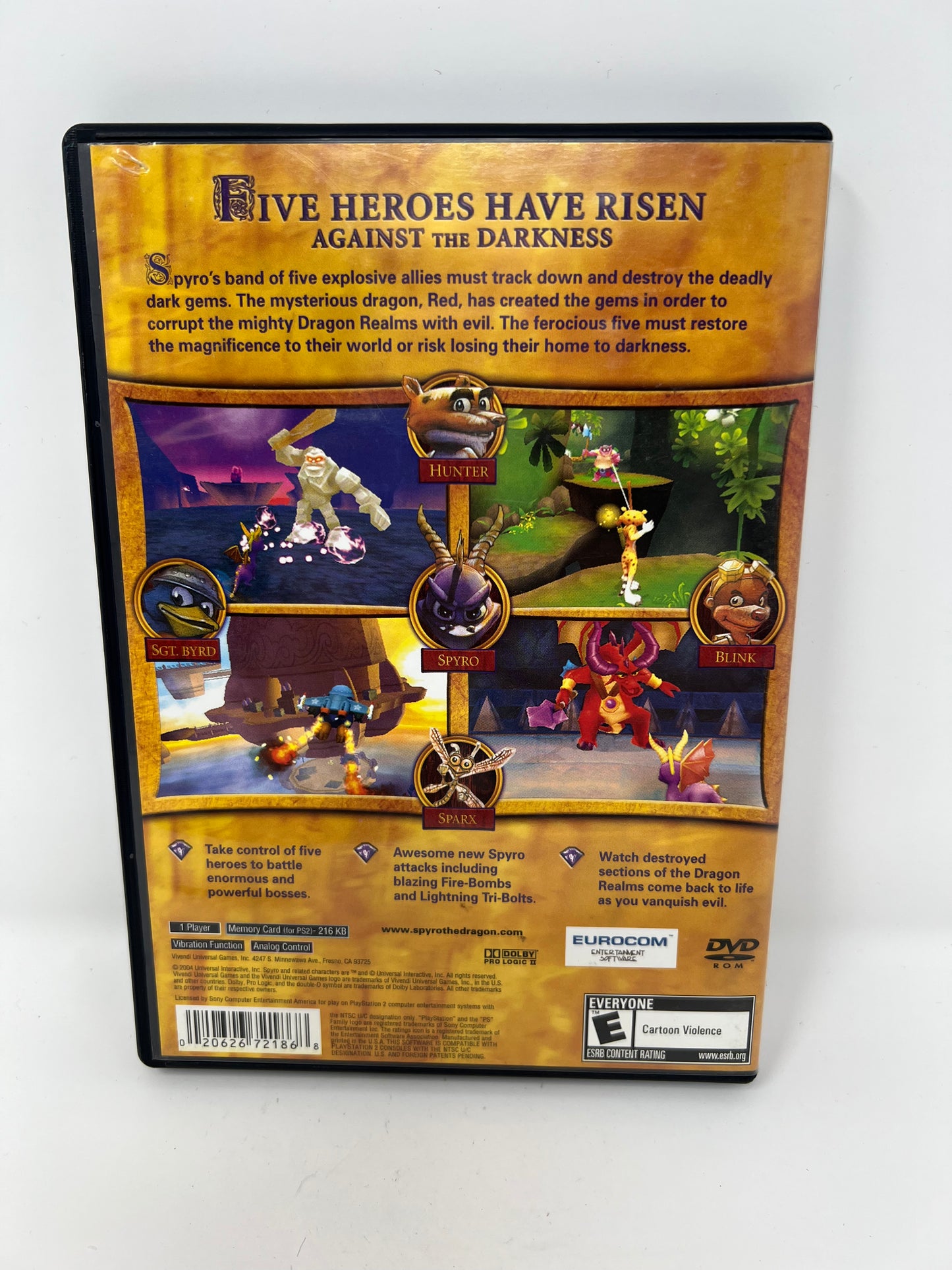 Spyro A Hero's Tail - PS2 Game - Used