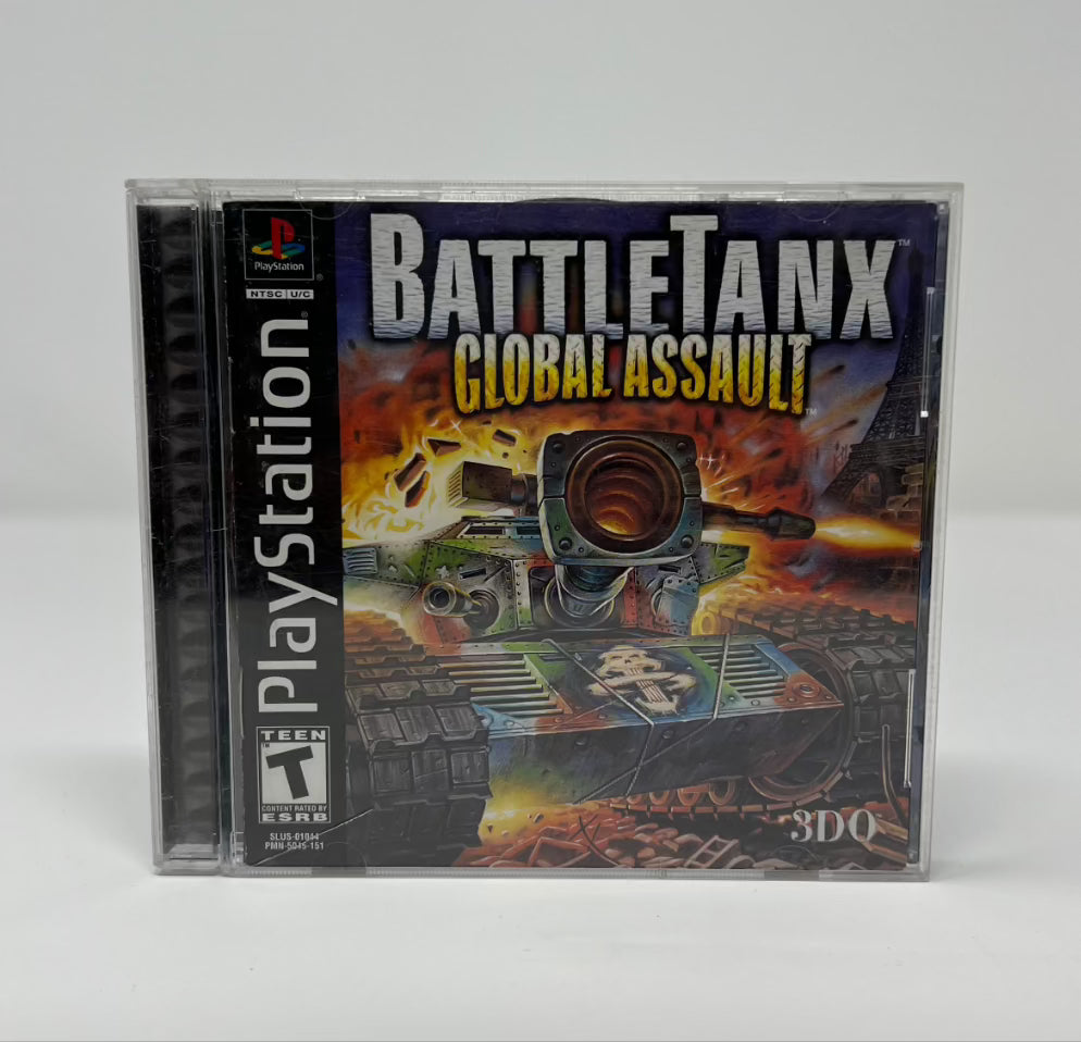 Battle Tanx Global Assault - PS1 Game - Used