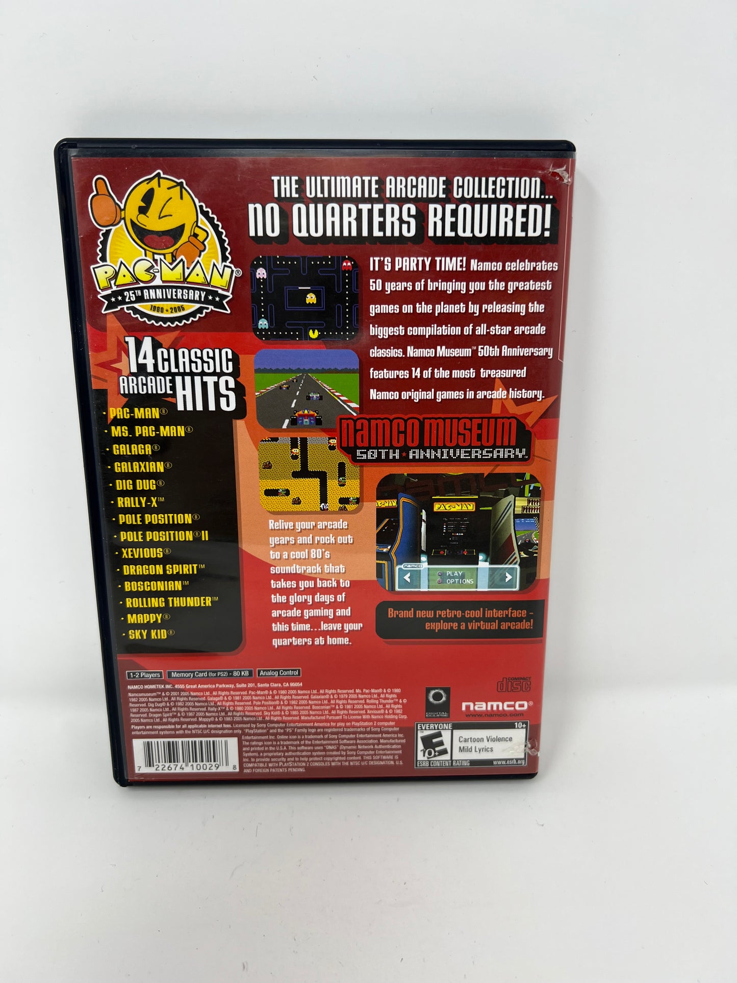 Namco Museum 50th Anniversary (Greatest Hits) - PS2 Game - Used